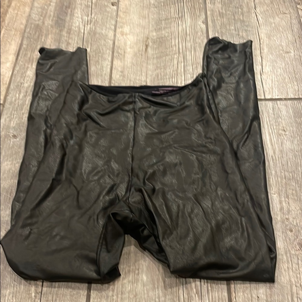 Commando Black Control faux leather Leggings